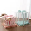 Customized West point Bread Transparent Cake Box Packaging Box