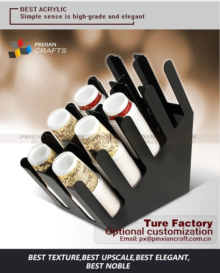 Soporte Vertical De 8 Compartimentos Para Tazas De Papel,Estante