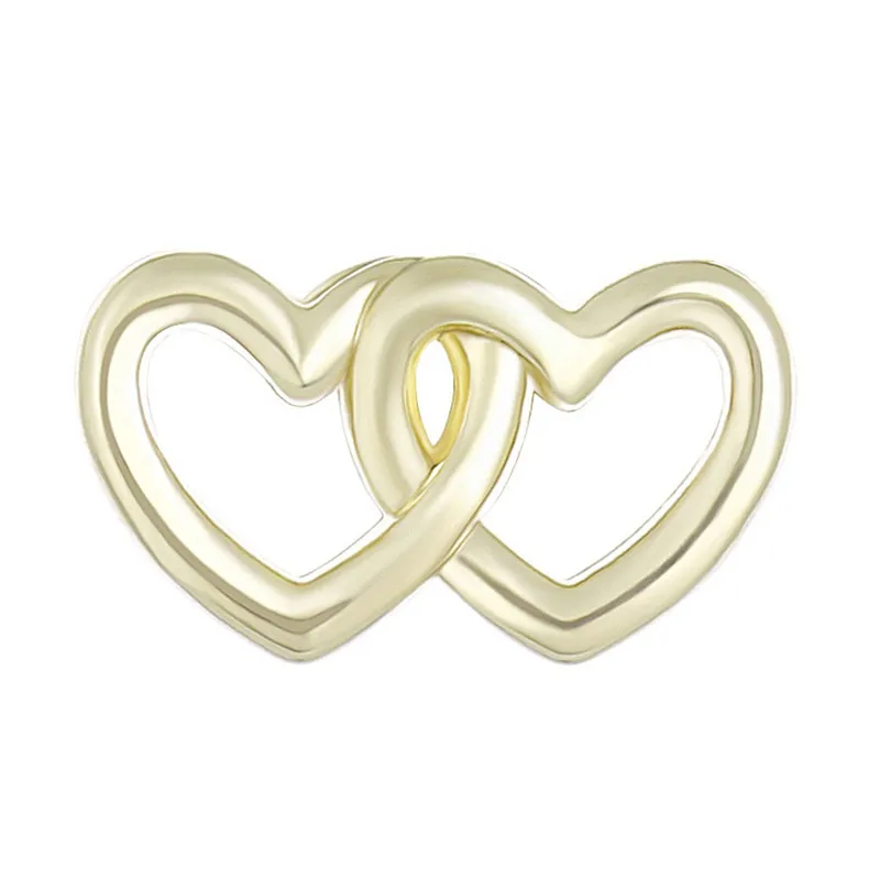 
High Polished Zinc Alloy Heart Shape Pendant Charm for Bracelet 