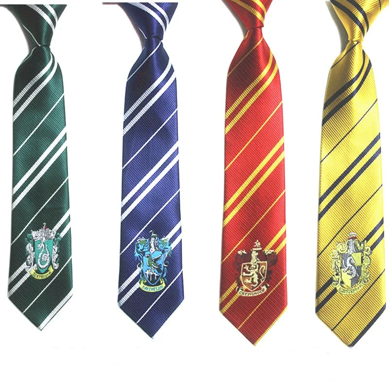

Fashion Harry Potter Costume Gryffindor Tie Emblem Neck Ties Gryffindor Harry Potter Tie For Party, Photo