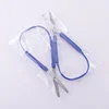 20cm /8" stainless steel Kids spring easy grip loop scissors with plastic handle