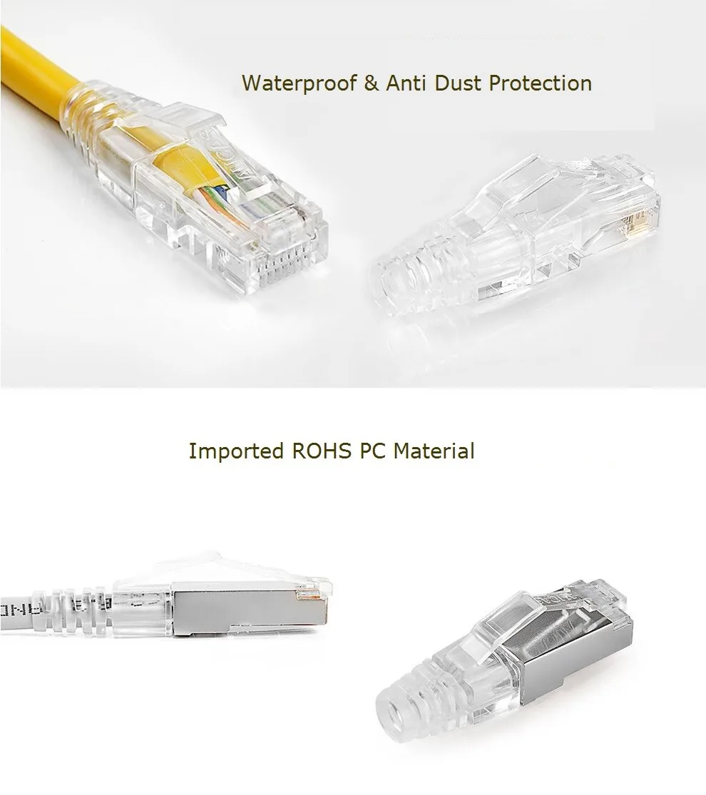 Rj45 Plug Terminator Cat 5e Cat 6 Connector Protector Boots