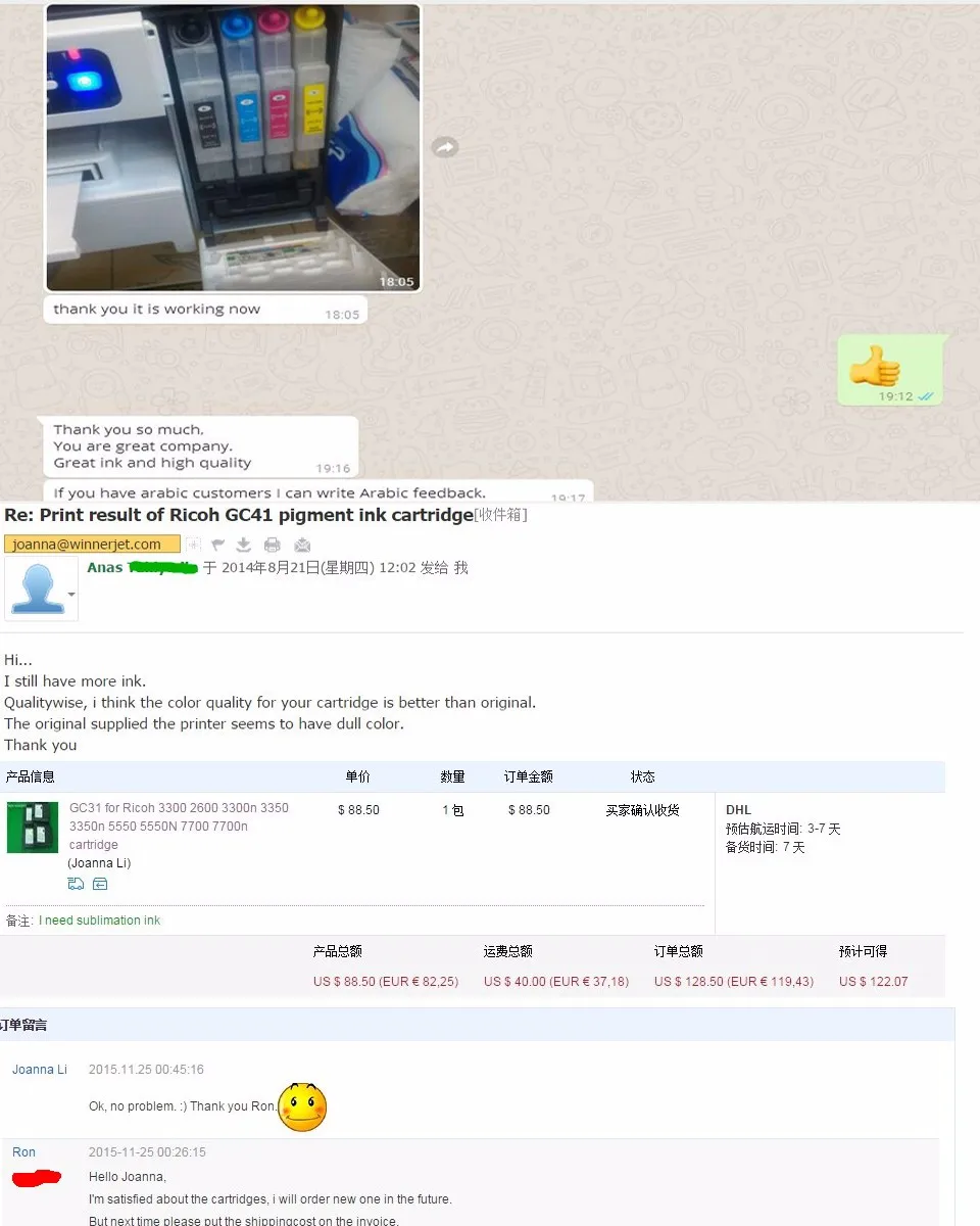 Winnerjet High Profit Margin Products Printer Ink Cartridge For