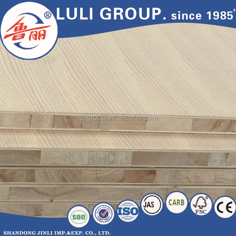 
1220*2440mm pine core block board/18mm pine block board /popar block board 