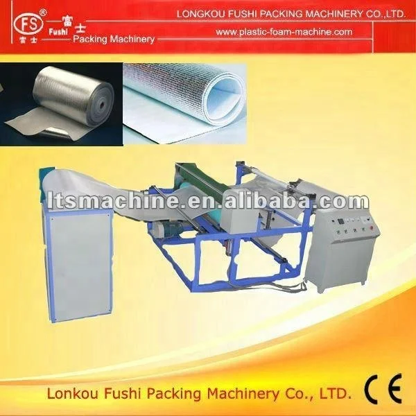 
PE foam sheet laminating machine with aluminum foil 