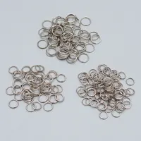 

1000pcs/bag Wholesale 7mm 8mm 10mm Double Rings Loops gold silver Double Jump Rings Connectors For DIY Jewelry Making