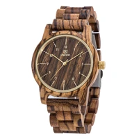 

UWOOD 1007 Men Quartz Movement Watch Retro Wood Style Watches for Man Casual Wooden Wristwatch