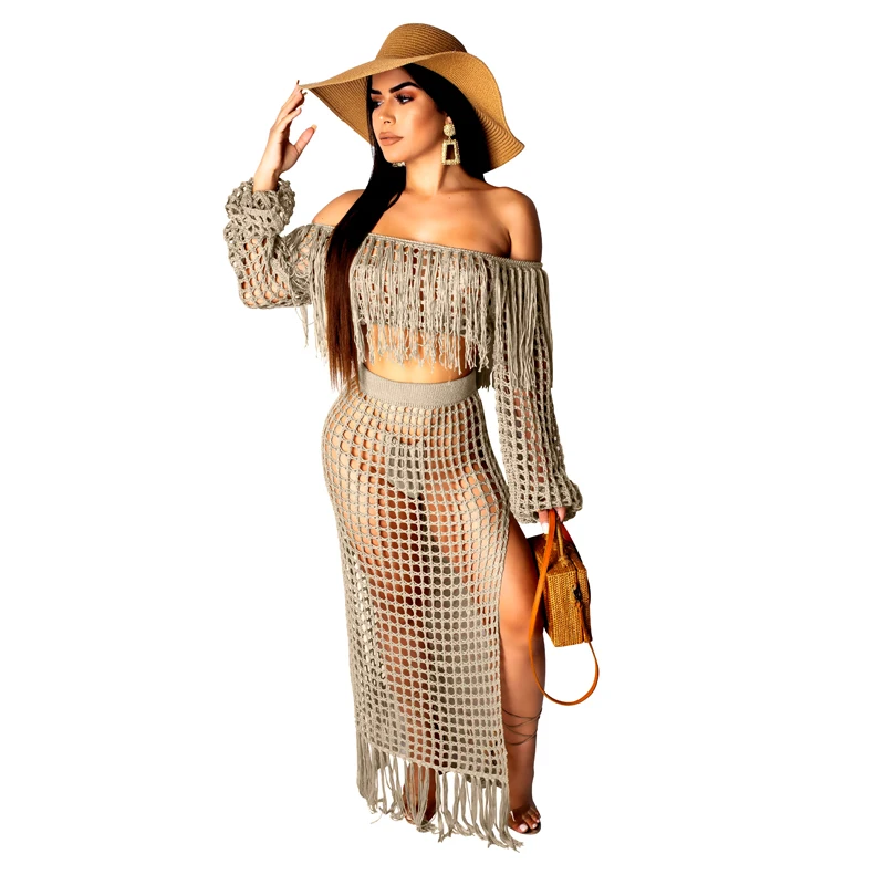 

ladies crop top and skirt set fashion formal dresses beach dress women summer