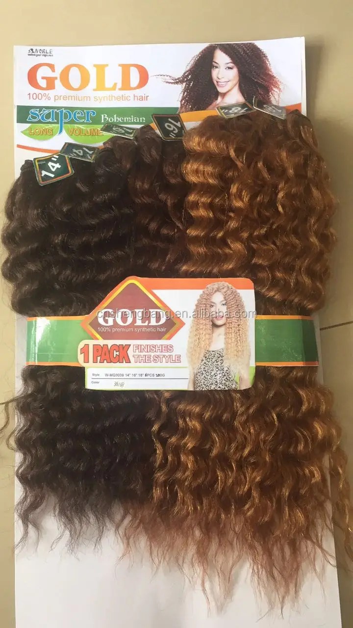 Noble Gold Synthetic Weave Original Brand Super Bohemian 18 20