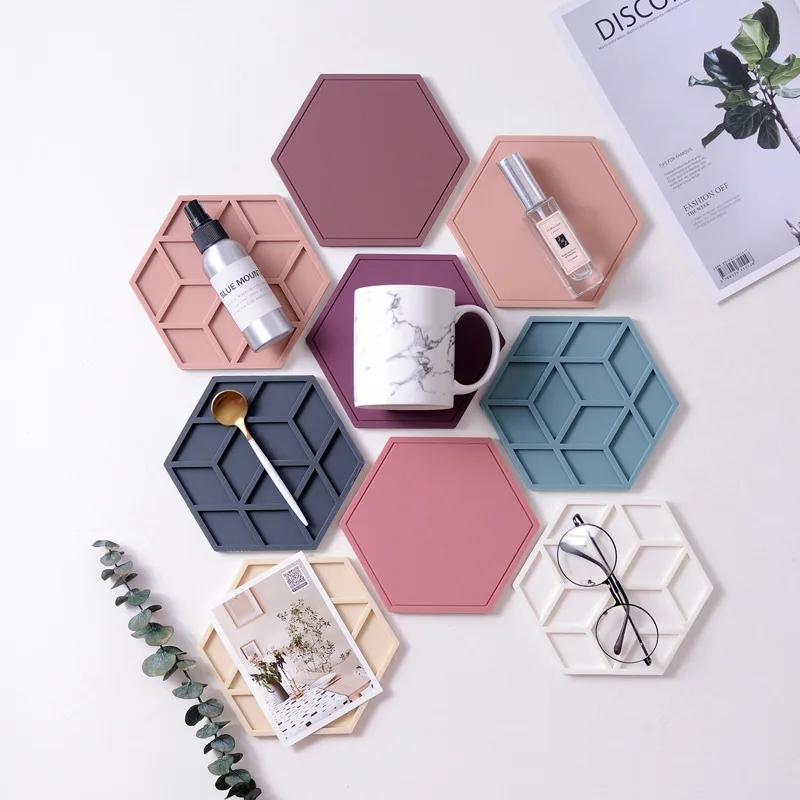 

Stylish Tropical Flowers set of 4 Ceramic Tile Coasters for home/office/hotel, Natural