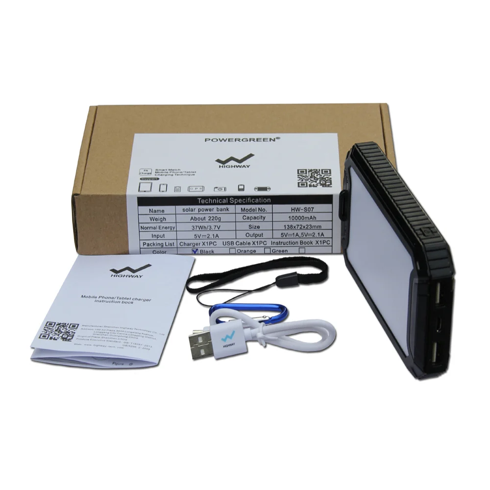 Fast charging best selling products rechargeable universal waterproof solar power bank - ANKUX.COM