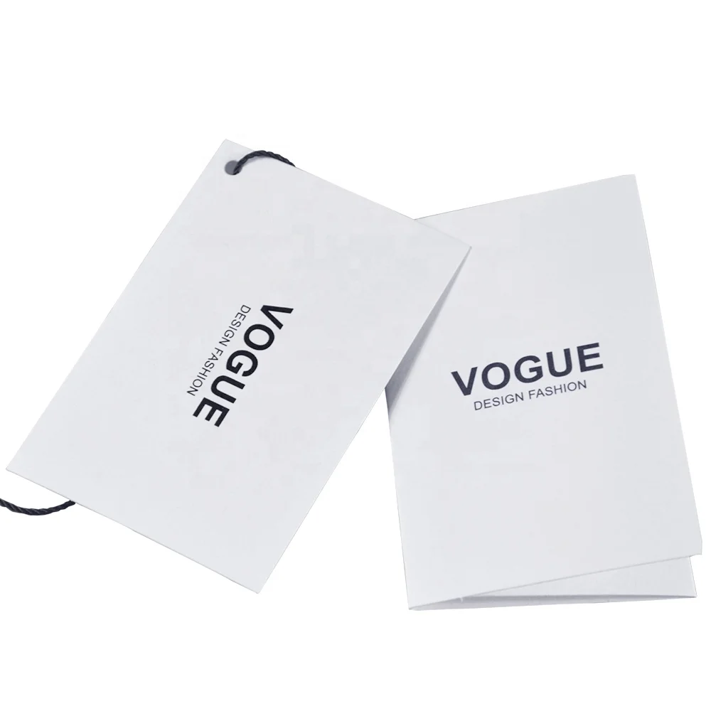 

New Design Wholesale Folded Hang Tag Printing, Pantone colors