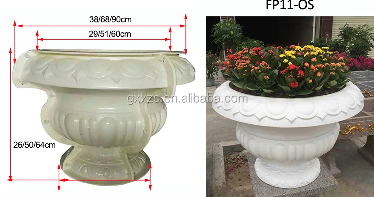 Decorative Plastic Concrete Planter Mold For Garden - Buy Mold For