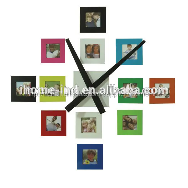 horloge murale en m 233 tal avec cadre photo horloges murales horloge murale en m 233 tal avec cadre photo horloges murales