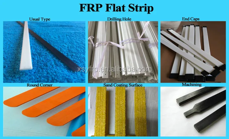 Anti-corrosion Flexible Fiberglass Frp Flat Composite Plastic Strips ...