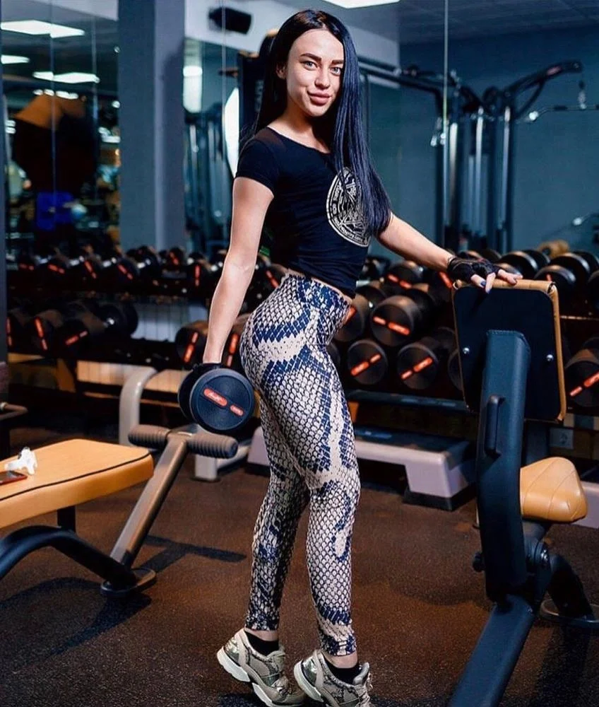 

PATON Factory wholesale 3D snake printing sport gym yoga leggings pants