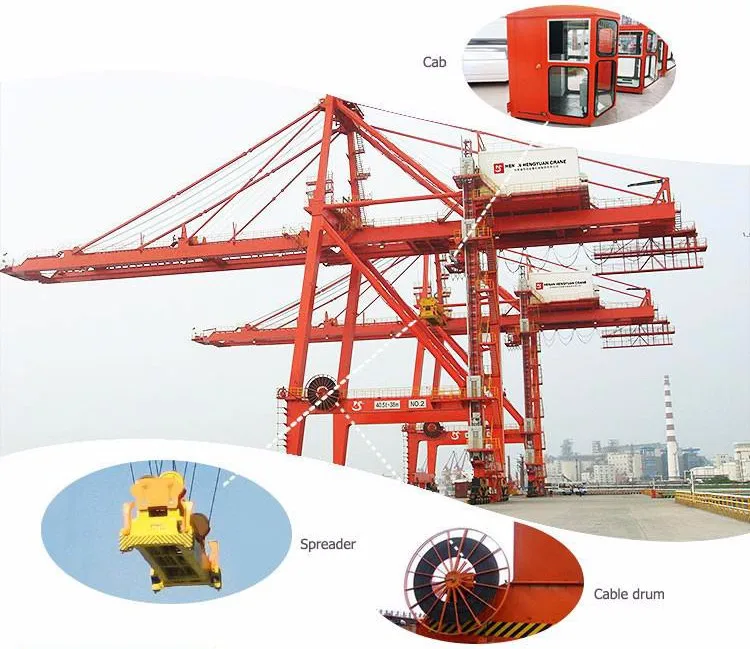 50ton Ship To Shore Quay Container Gantry Crane - Buy Quay Gantry Crane ...