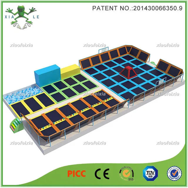 high quality & competitive price amusement equipment trampoline park for kids & adults