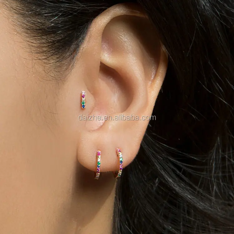 

High quality 925 sterling silver cirle earrings