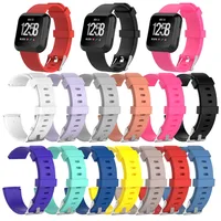 

Breathable Holes Soft Silicone Strap Replacement Sport Wristband Bracelet for fitbit versa bands Watch Small & Large