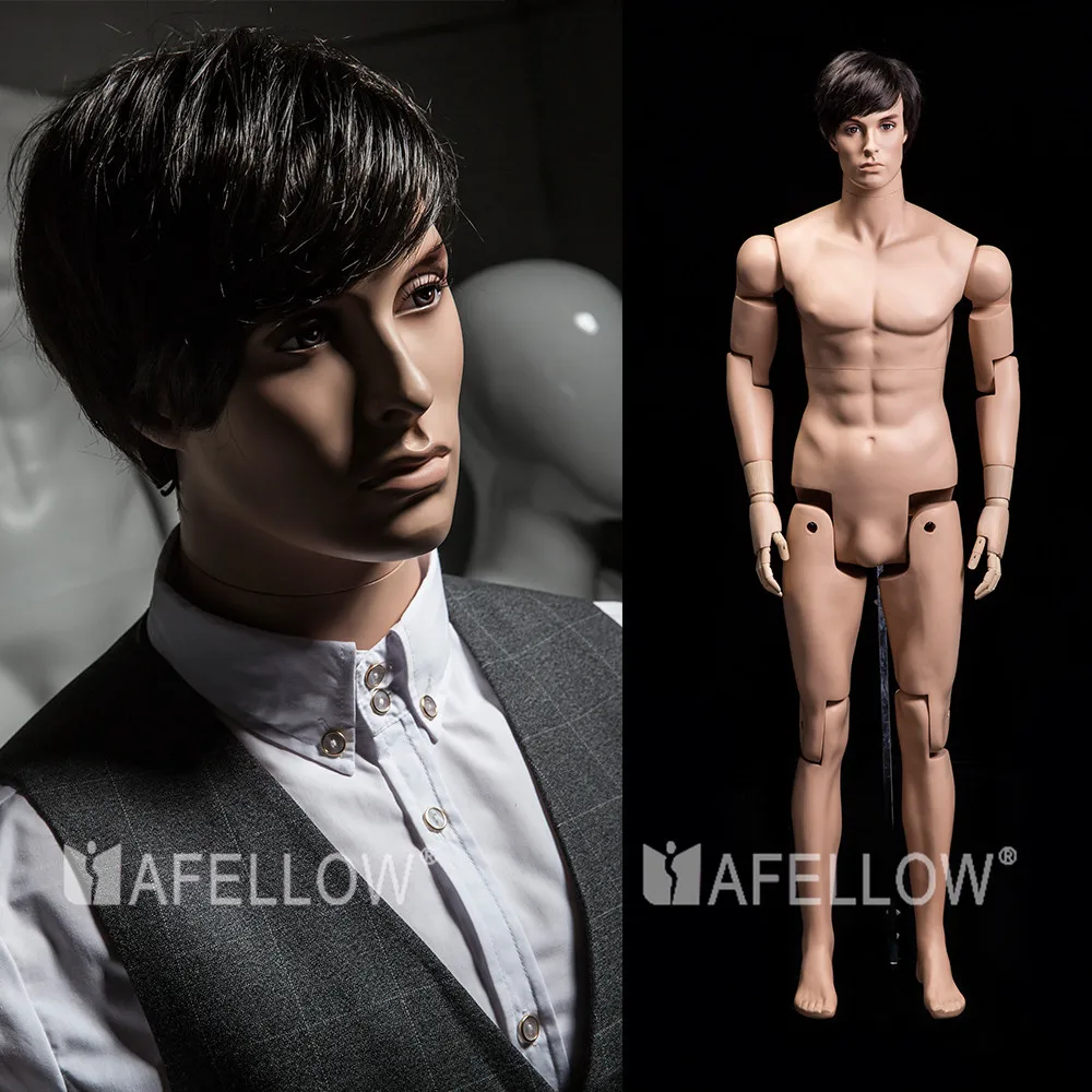 

HM01 Adjustable mannequin male movable full body mannequin realistic men cloths display adult robot mannequin for sale