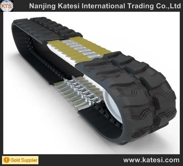 China factory small tracked vehicles rubber track 400x72.5x74 track shoe for excavator and bulldozer undercarriage parts  .jpg