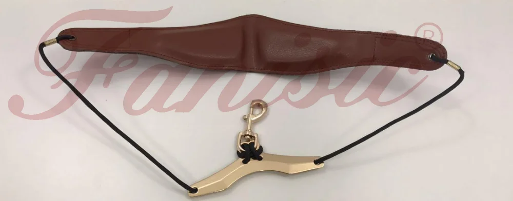 Saxophone neck straps from china of genuine leather neck strap