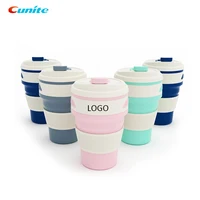 

Ready to Ship Supply for Amazon Seller Portable 350ml Collapsible Reusable Foldable Silicone Water Coffee Cup