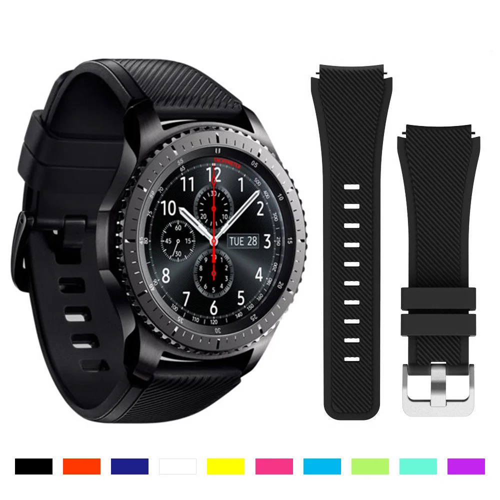 

Silicone Strap For Samsung Galaxy Watch 3 45mm Sports Bracelet Band Loop For Galaxy 46mm Gear S3 Wrist Band