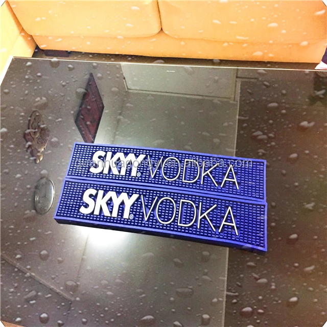 
OEM 3D Logo Soft PVC Custom PVC Bar Mat for Beer or Drink Promotion 