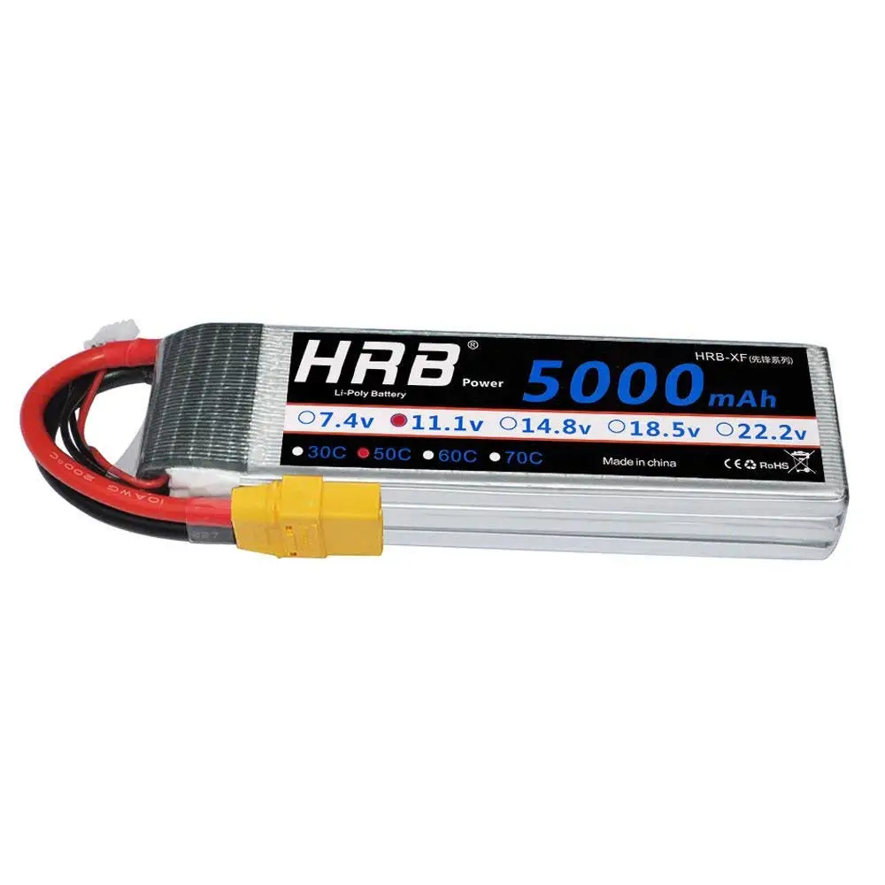 hrb 5000mah 11.1 v 50c