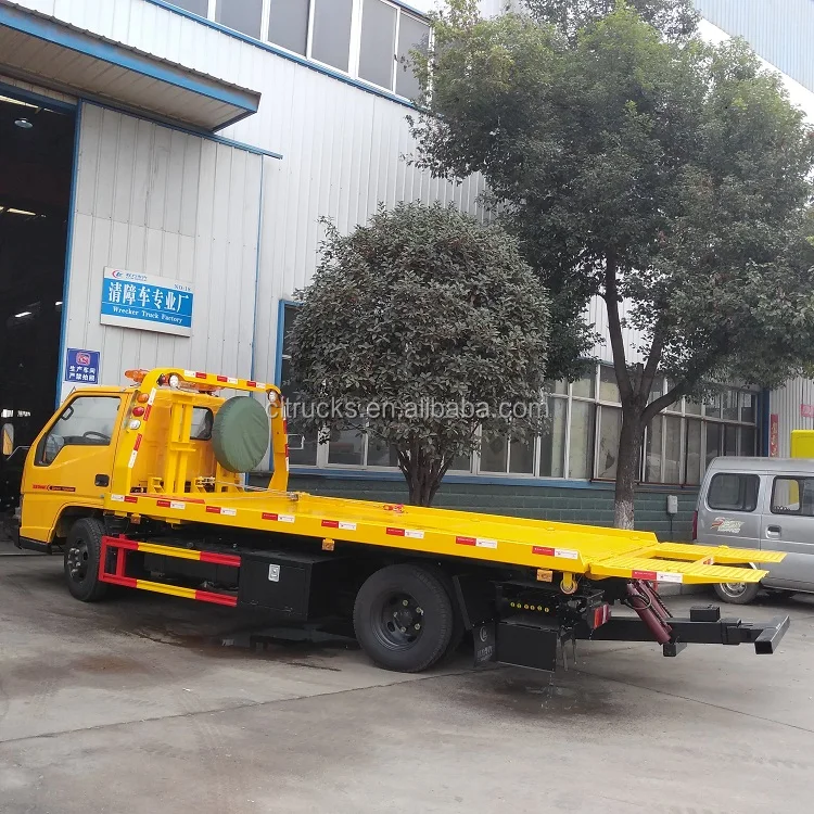 Jmc 3 Ton Tow Truck Japan Euro 3 16ton Lifting Capacity Flatbed Tow