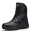 cheap leather military army combat boots black