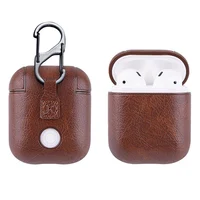 

Luxury Bluetooth Wireless Earbuds Earphones Accessories Leather Charging Protective Case For Apple Iphone Airpods 1 2 Case Cover