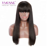 

Yvonne China Brazilian Human Hair Wig With Bangs