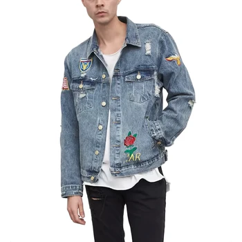 distressed denim jacket wholesale