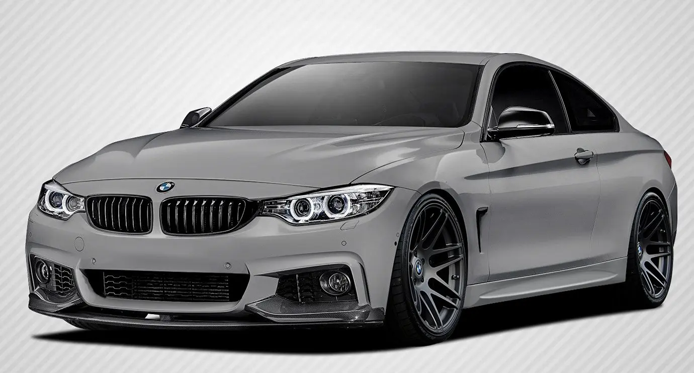 2014-2016 BMW 4 Series F32 Carbon Creations M Performance Look Body Kit - 5 Piece - Includes M Performance Look Front Spoiler Splitters (109782) M Performance Look Rear Diffuser (109784) M Performance Look Wing Trunk Lid Spoiler (109577)