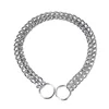 Heavy Duty Double Rows Link Loop Dog Collars Choke Chain