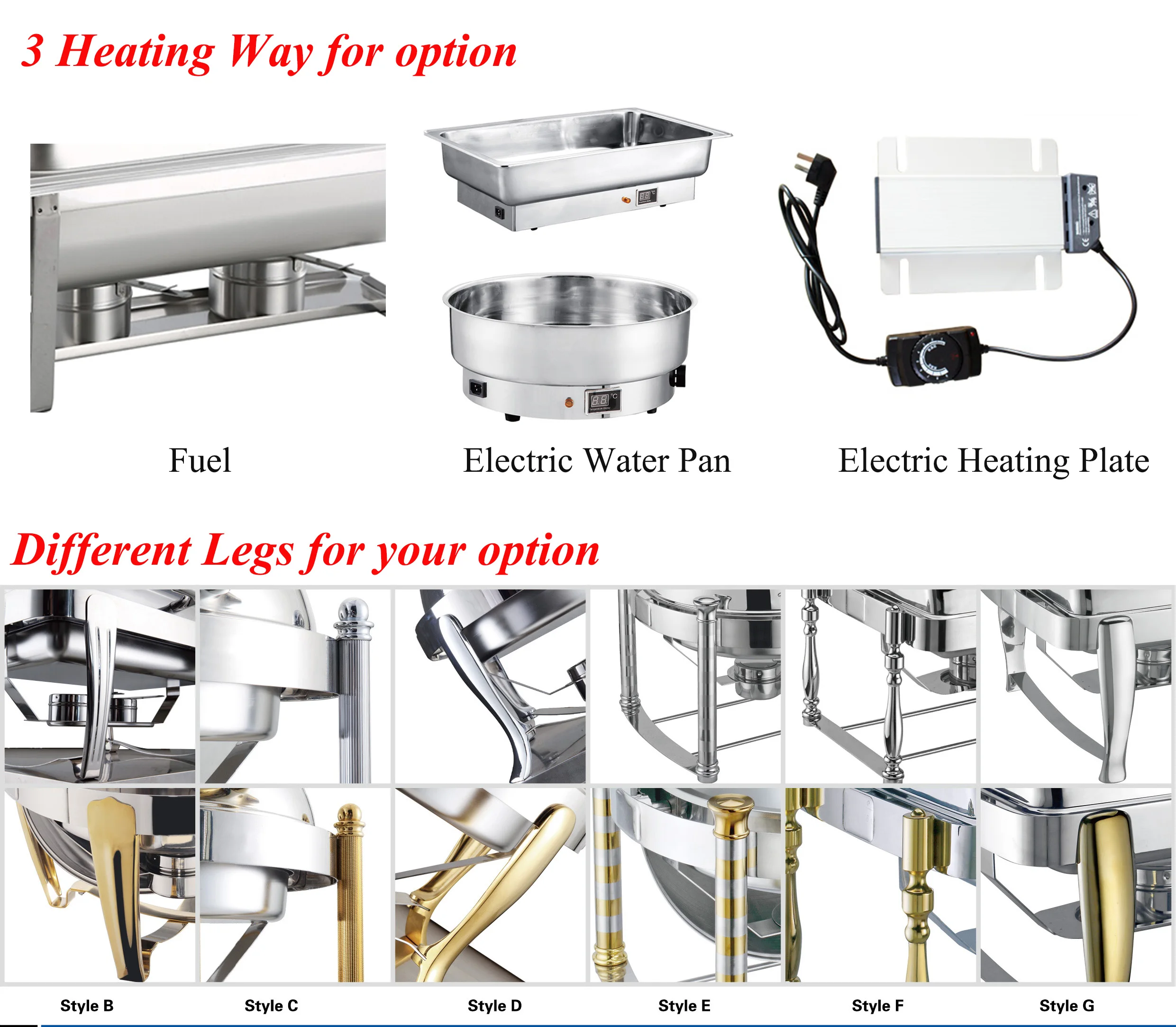 steel chafing dishes