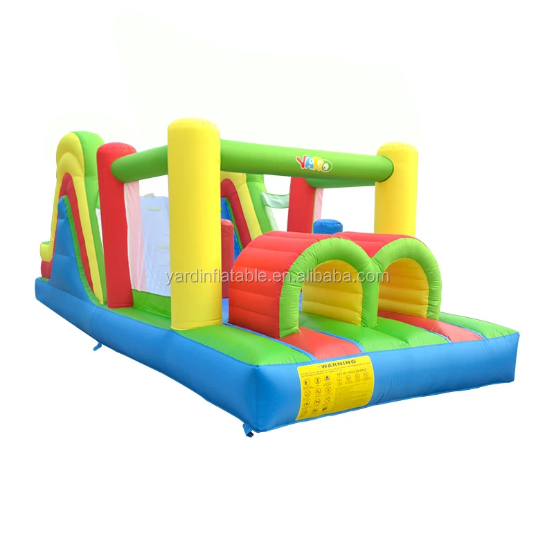 

YARD All In 1 Home Use Inflatable Big Obstacle Course Jump Trampoline Bouncer Nylon Bounce House With Blowers