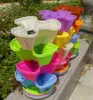 hydroponic vertical garden plastic stacking pot tower for strawberry