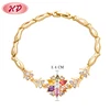 dubai fashion wholesale women 18k 24k rose gold ruby jewellery bracelet