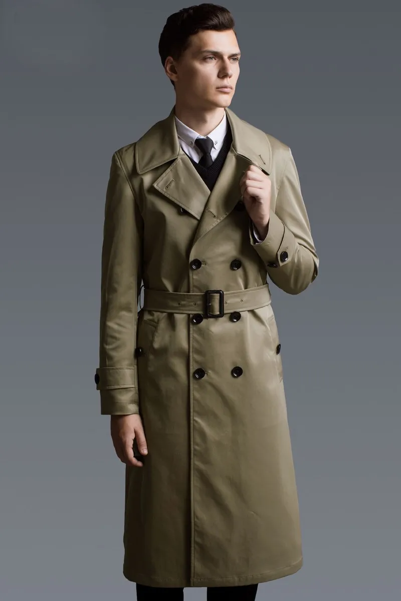 Men's Thin Long Brown Trench Coats - Buy Coats,Long Brown Trench Coat ...