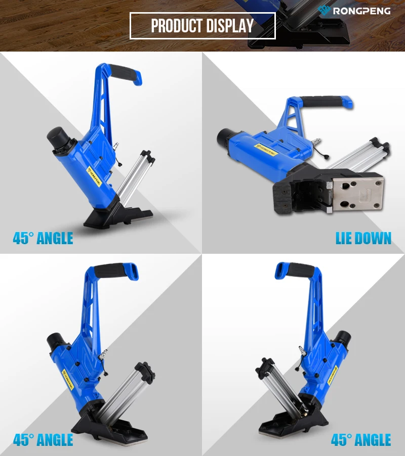 Rongpeng 4518 Pneumatic Flooring Nailer Air Flooring Nailer View