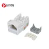 LY-KJ6-08 Cat5e Keystone Jack Cheap Price 90 Degree RJ45 Wall Jack Male UTP RJ45 Network Modular Jack