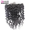 Thick ends steam setting 4X13 deep wave wholesale price human hair frontals thin skin frontal lace closure hair