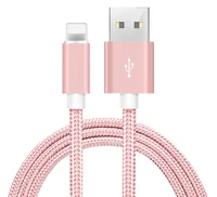 

Metal MFI Certified USB Cable For iPhone 7 8 Plus X Nylon Braided Fibre Fast Charging for iPhone Cable