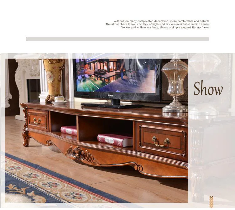 Modern elegant High Living Room Wooden furniture lcd TV Stand o1178