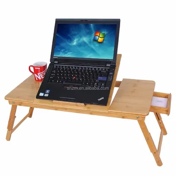 Bamboo Adjule Lap Desk Wood Folding Breakfast Serving Bamboo Adjule Lap Desk Wood Folding Breakfast Serving Tray In Bed