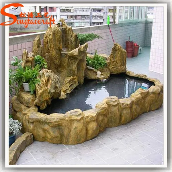Guangzhou hersteller fiberglas kunstfelsen mini wasserfall ...